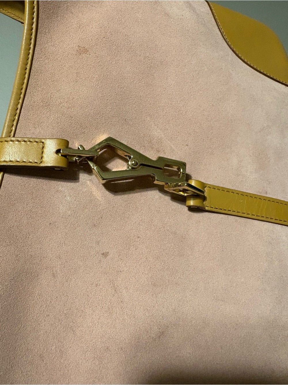 Gucci Vintage Pink Suede Bamboo Jackie  Bag - Picture 4 of 10